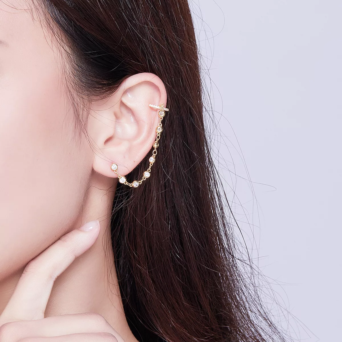 Brinco Mundo brilhante estilo Pandora - SCE685