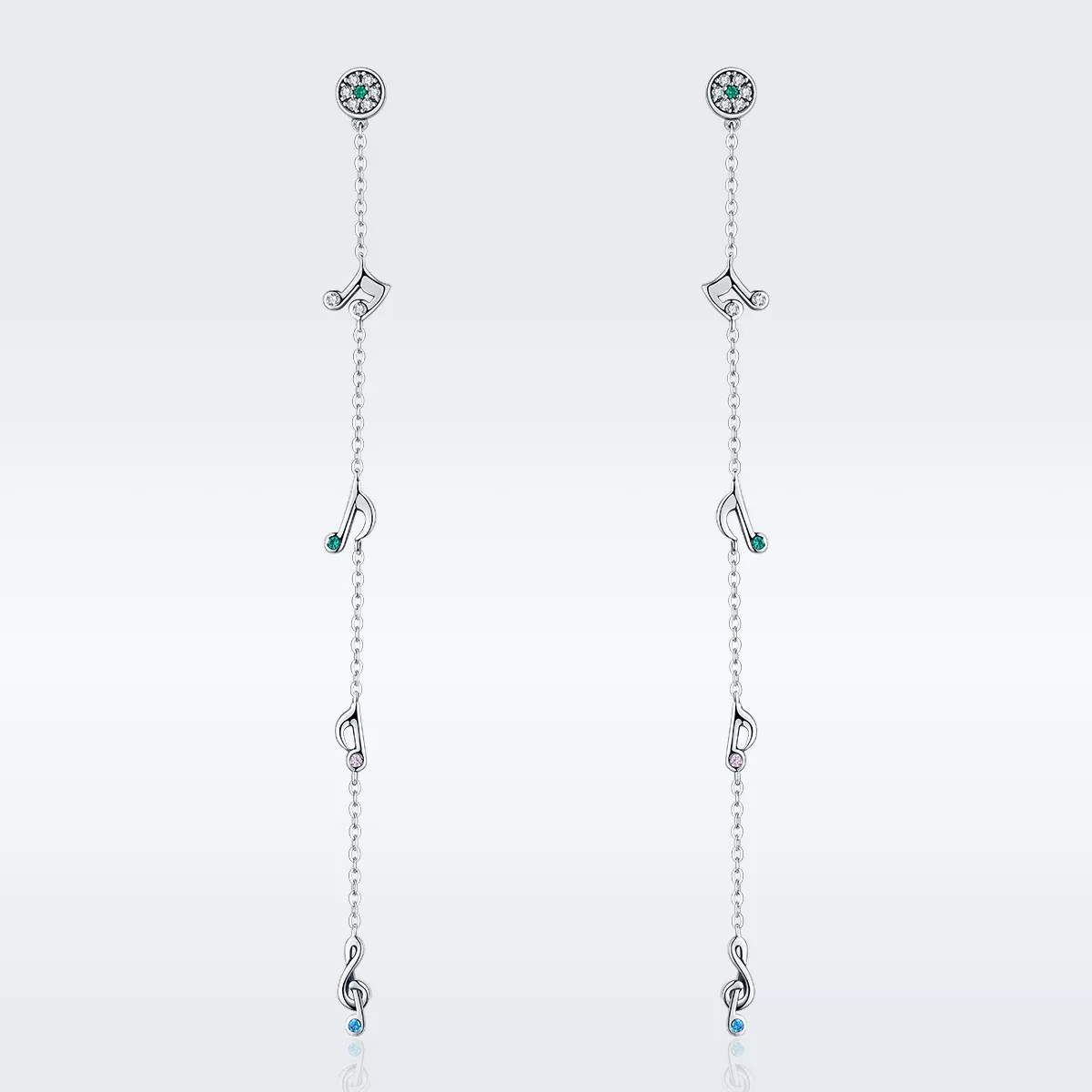 Brinco Notas oscilantes estilo Pandora - SCE202