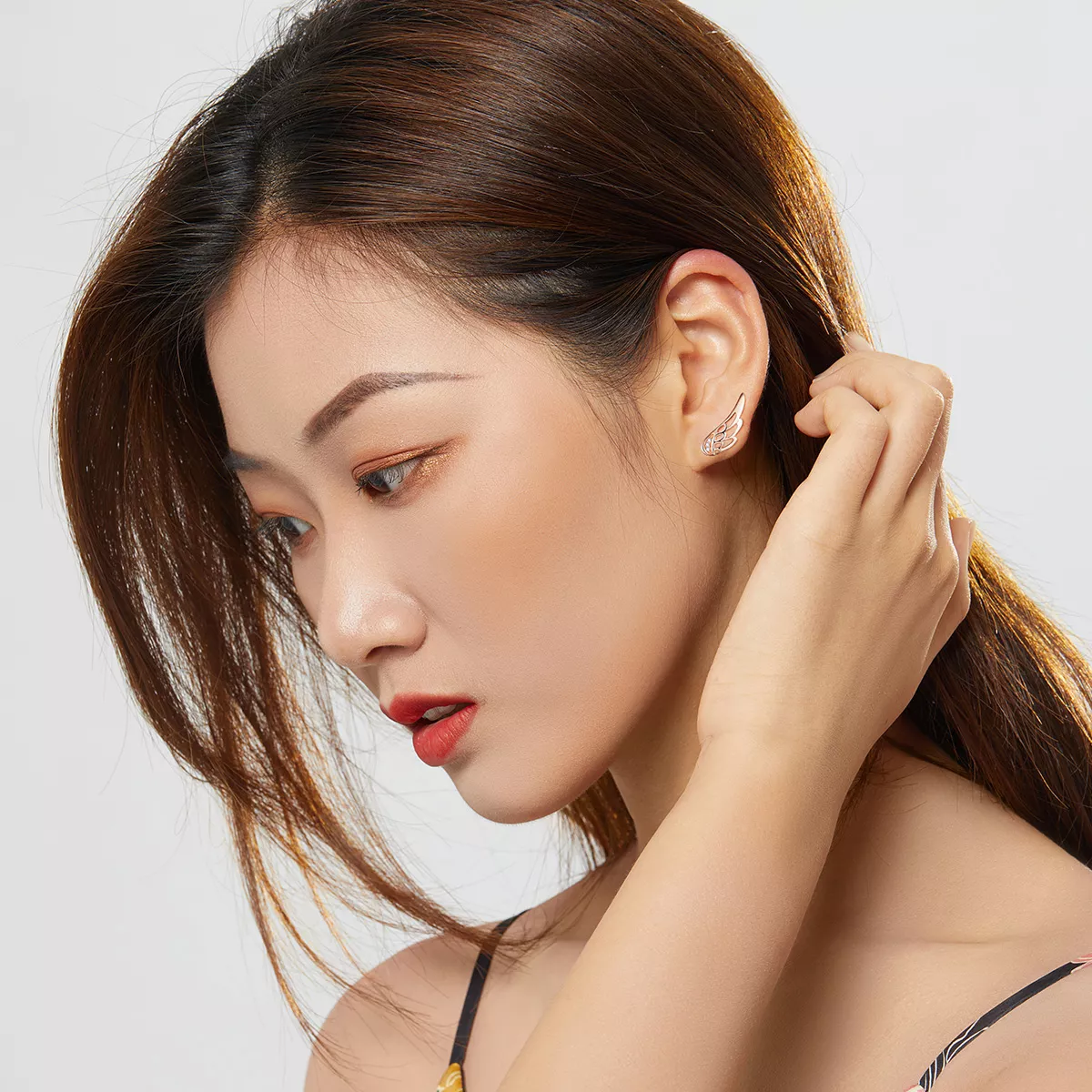 Brincos Petit Asas de Elfo estilo Pandora Rose - SCE343-C