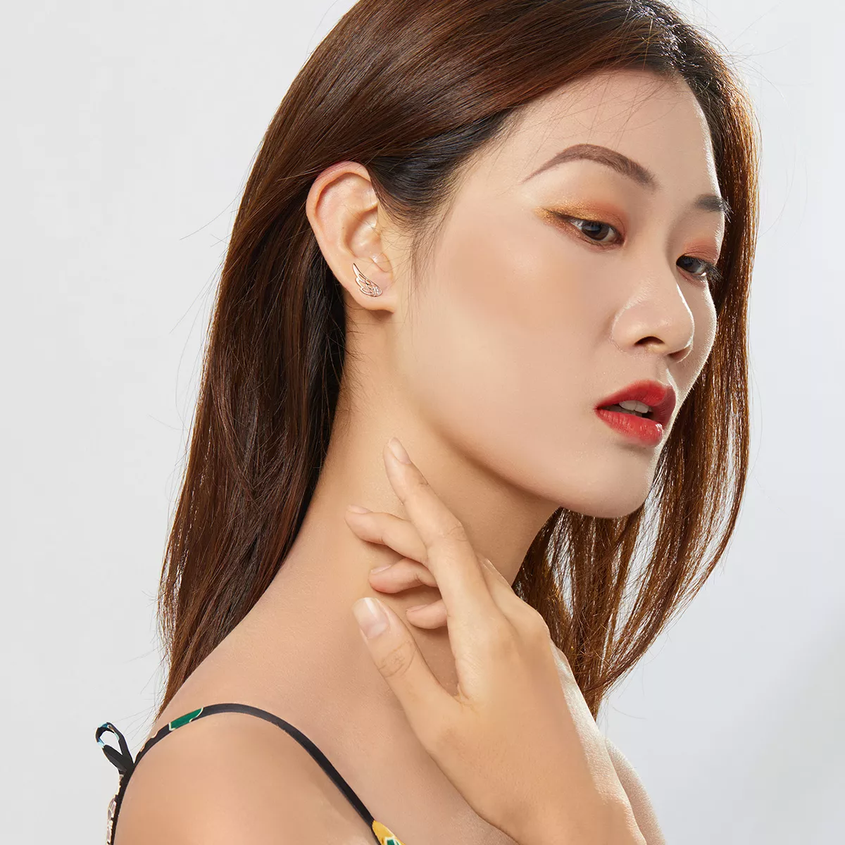 Brincos Petit Asas de Elfo estilo Pandora Rose - SCE343-C