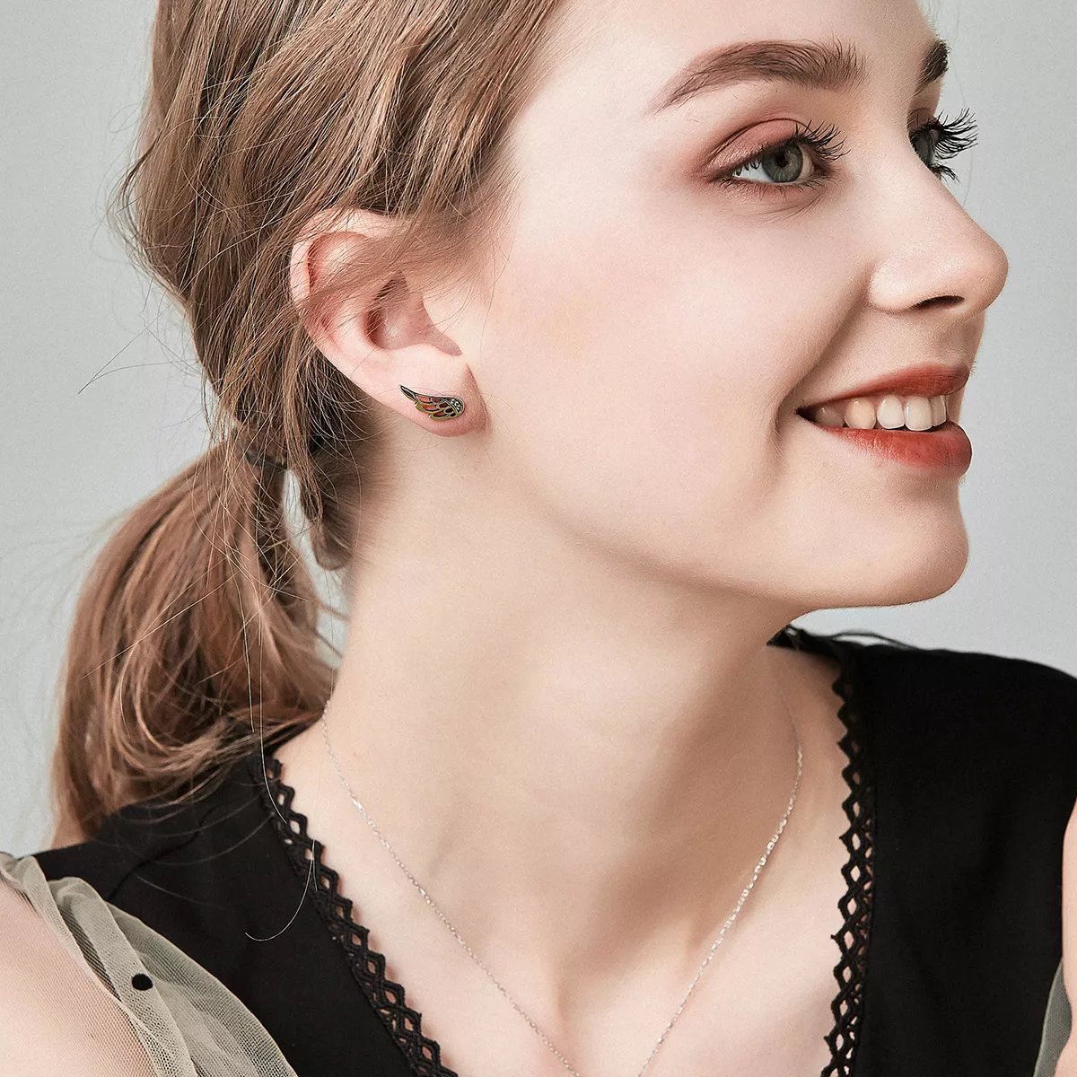 Brincos Petit Asas de Elfo estilo Pandora - SCE343