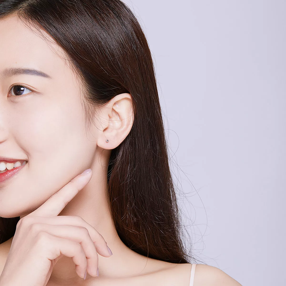 Brincos Petit Bola pequena estilo Pandora - SCE581