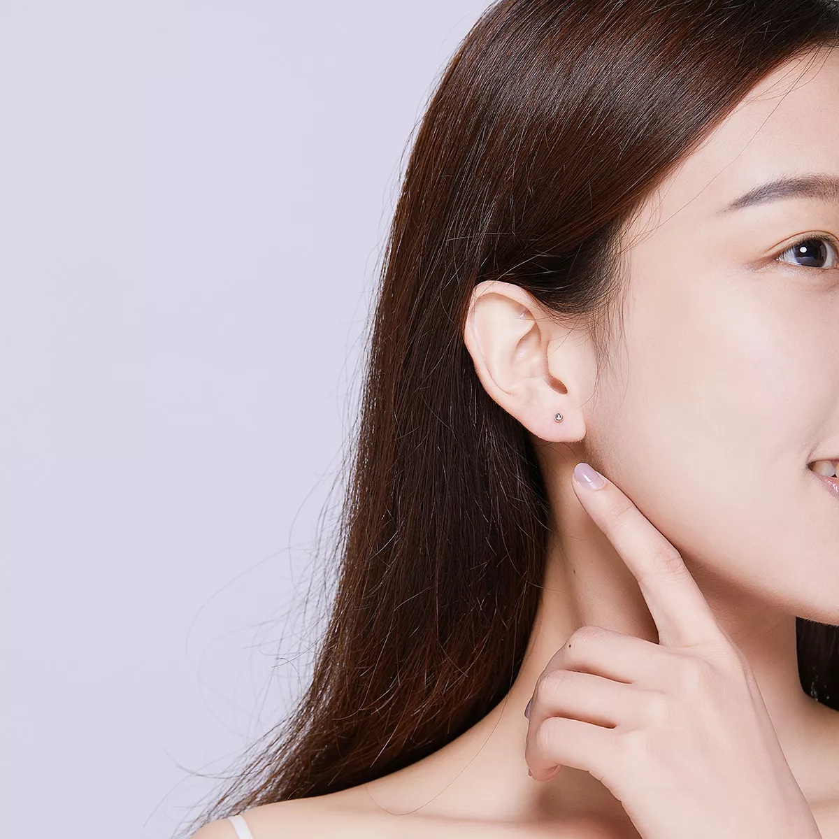 Brincos Petit Bola pequena estilo Pandora - SCE581