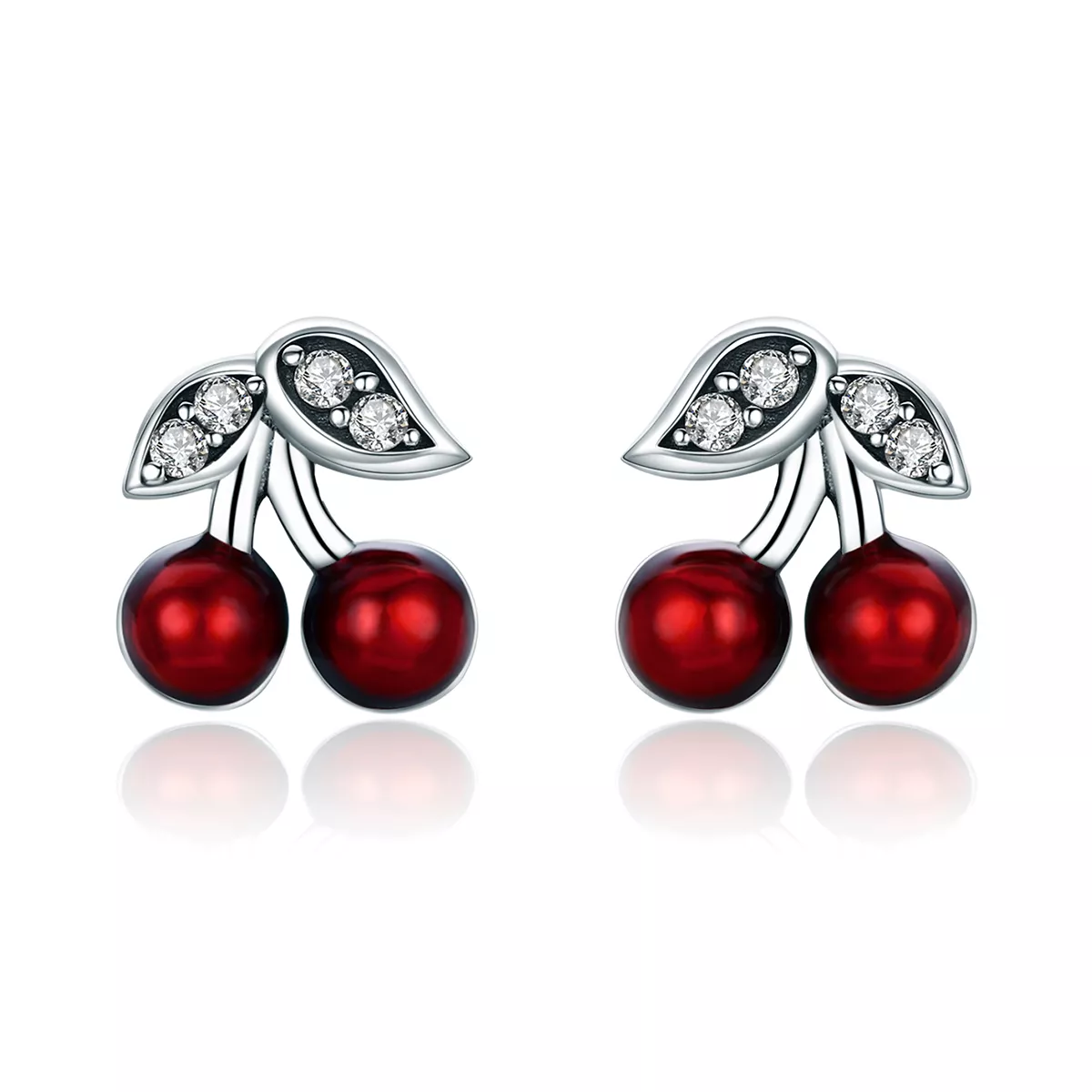 Brincos Petit Cereja de verão estilo Pandora - SCE404