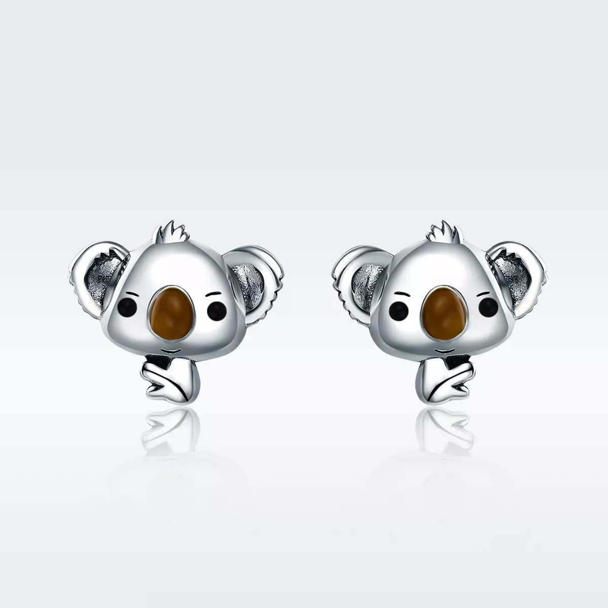 Brincos Petit Coala Fofo estilo Pandora - SCE381