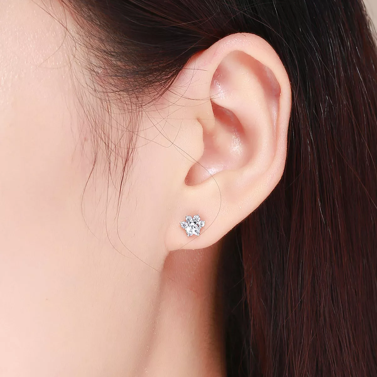 Brincos Petit Companheirismo do gato estilo Pandora - SCE424