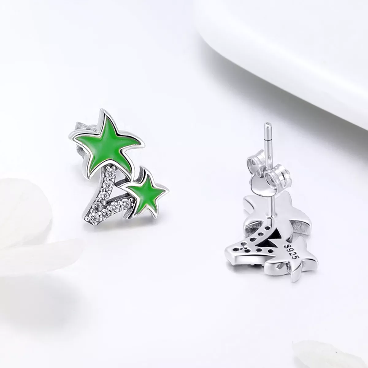 Brincos Petit Coqueiro estilo Pandora - SCE428