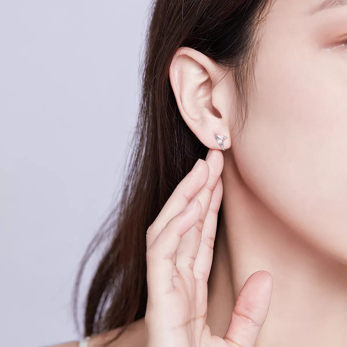 Brincos Petit Esperando sereia estilo Pandora - SCE630