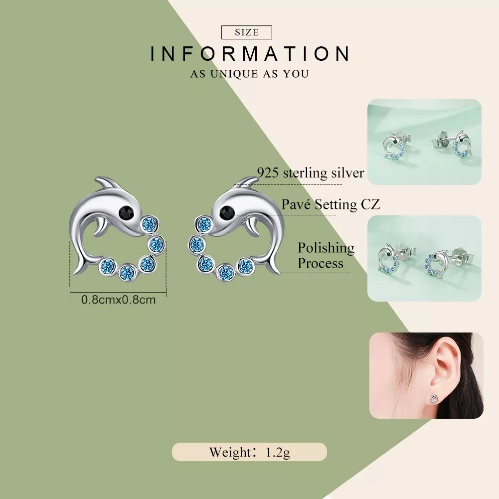 Brincos Petit Espírito do Oceano estilo Pandora - SCE179