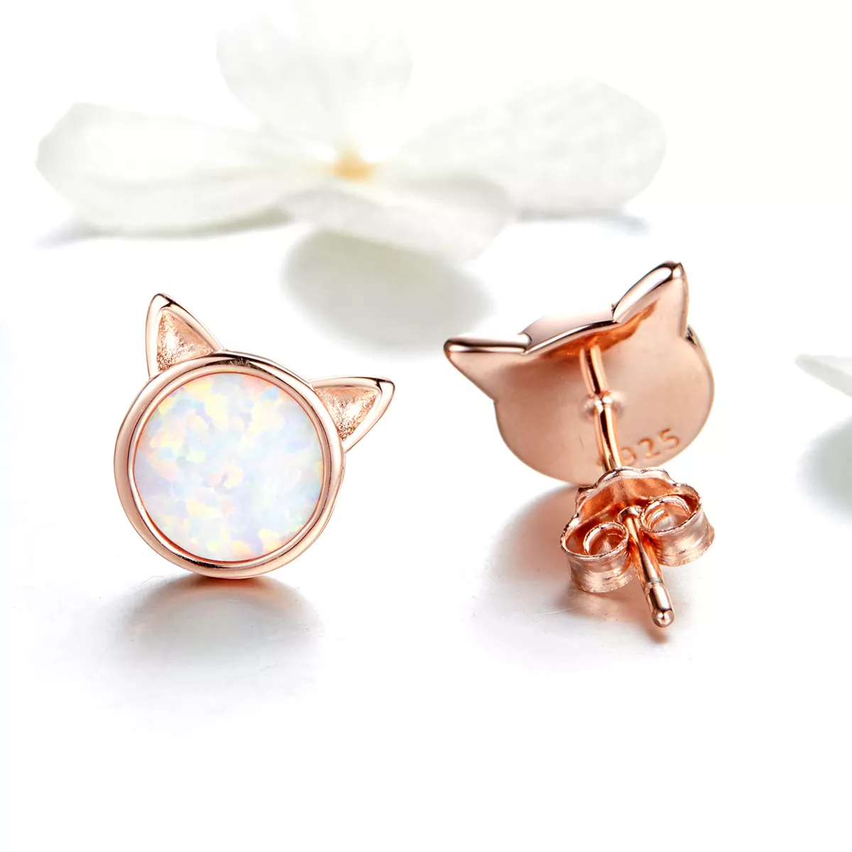 Brincos Petit Estrela miau estilo Pandora Rose - SCE538