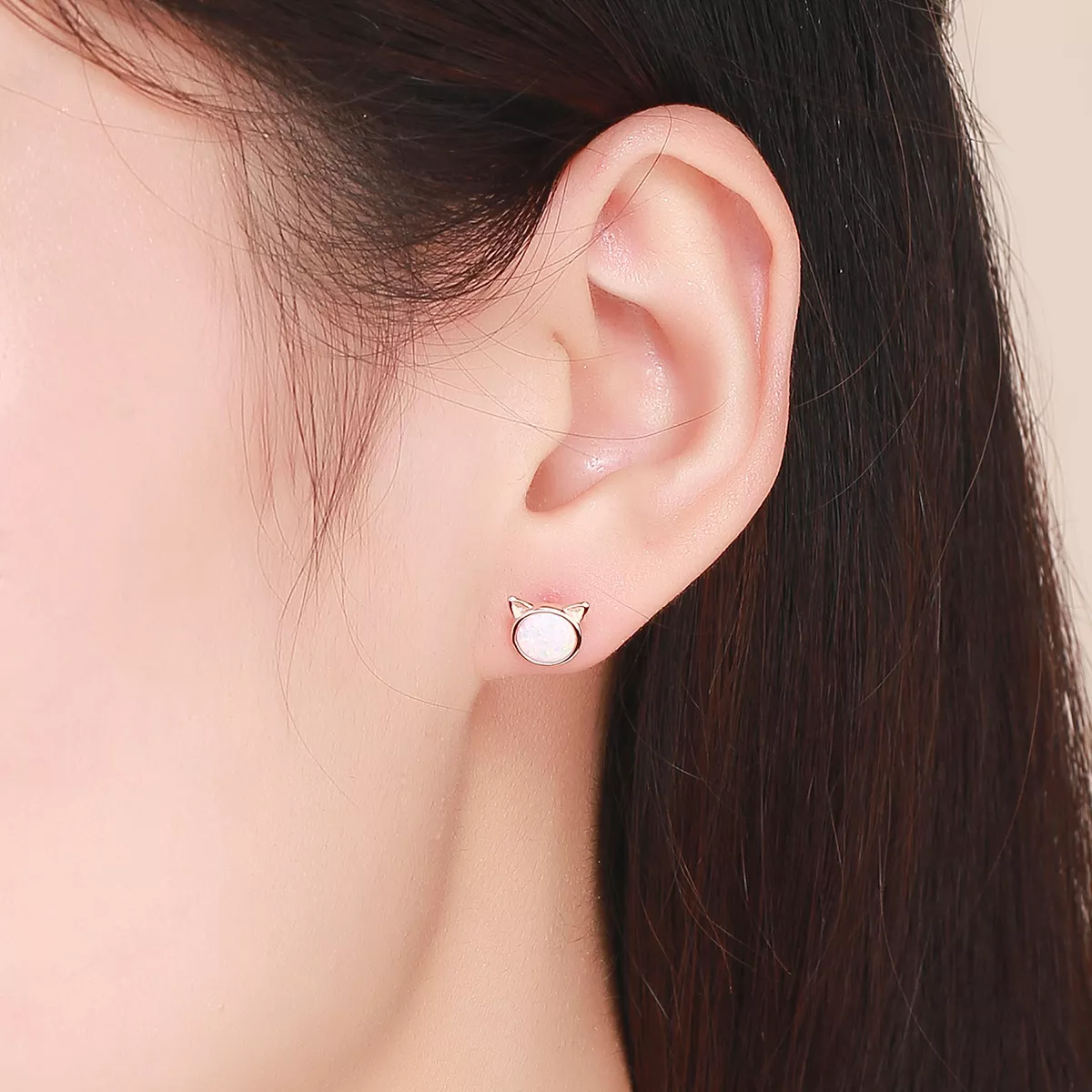Brincos Petit Estrela miau estilo Pandora Rose - SCE538