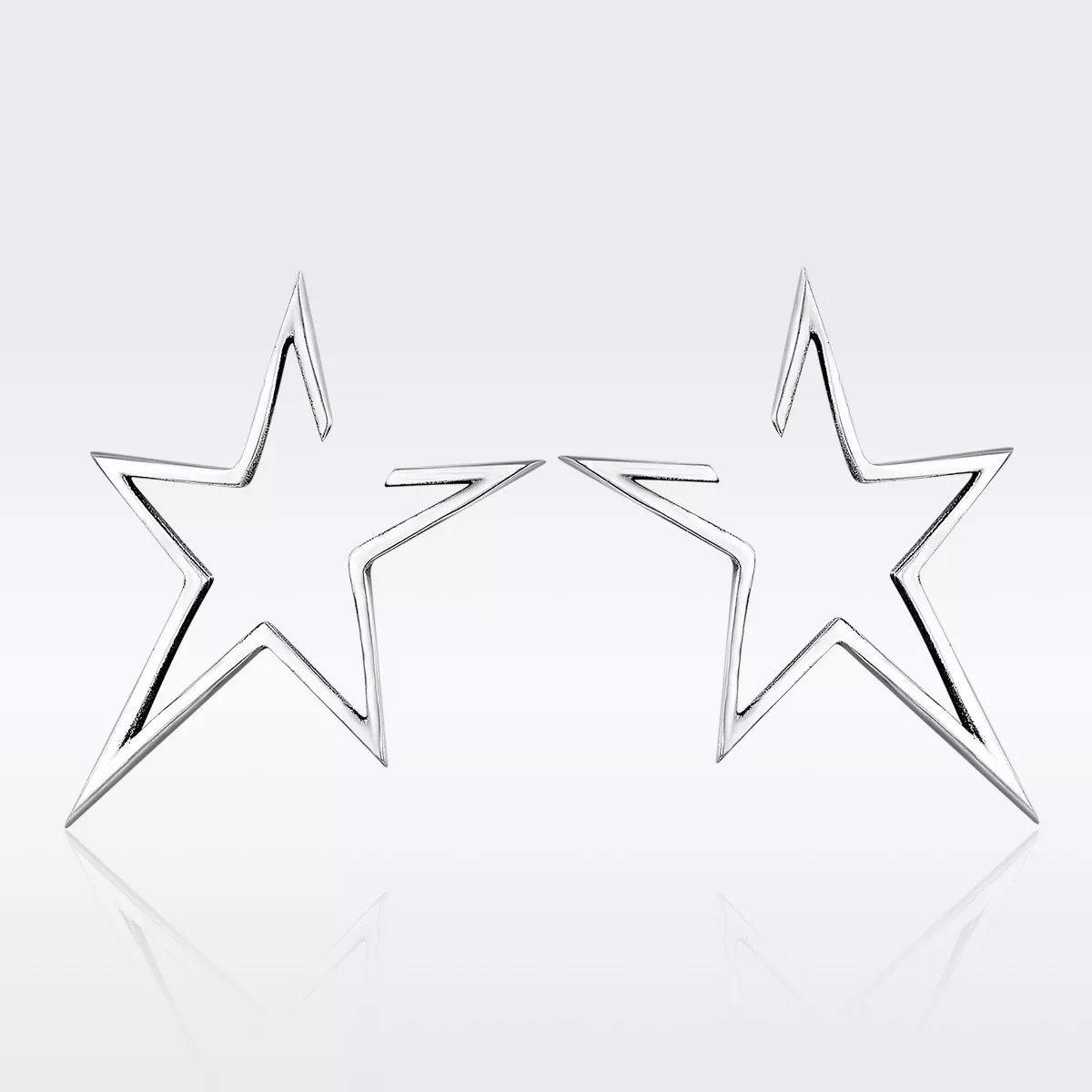 Brincos Petit Estrela moderna estilo Pandora - SCE107