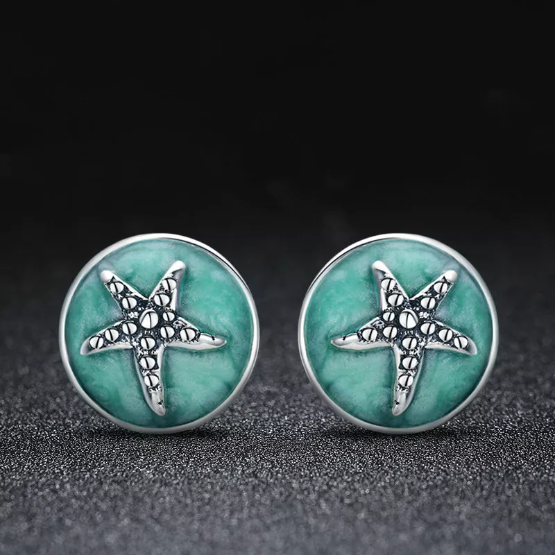 Brincos Petit Fantasy Starfish estilo Pandora - SCE205