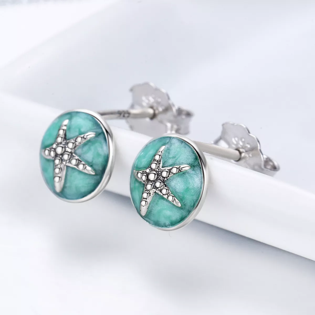 Brincos Petit Fantasy Starfish estilo Pandora - SCE205