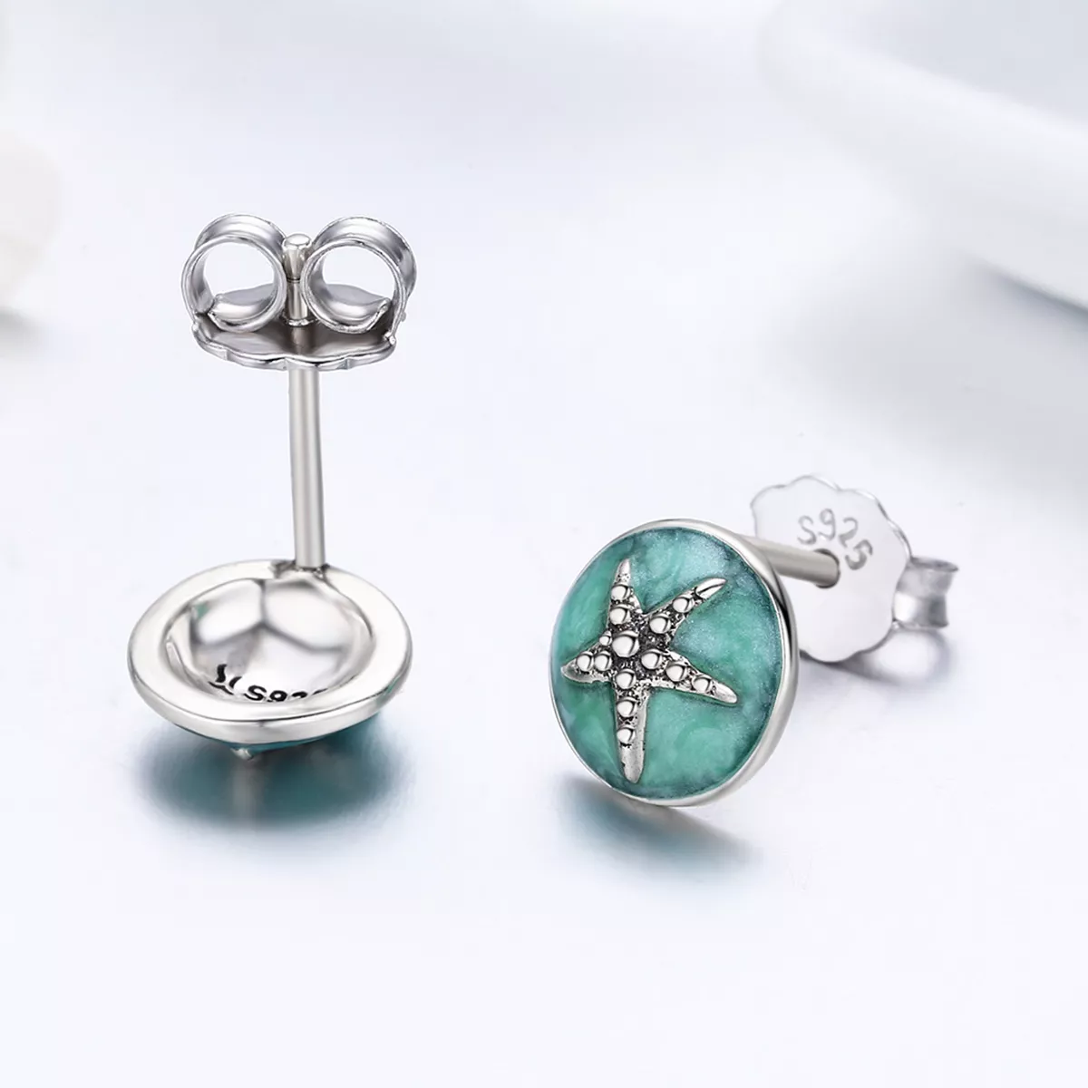 Brincos Petit Fantasy Starfish estilo Pandora - SCE205
