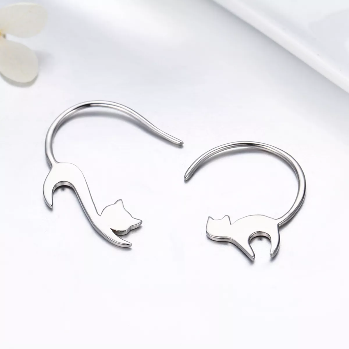 Brincos Petit Gatinho travesso estilo Pandora - SCE073