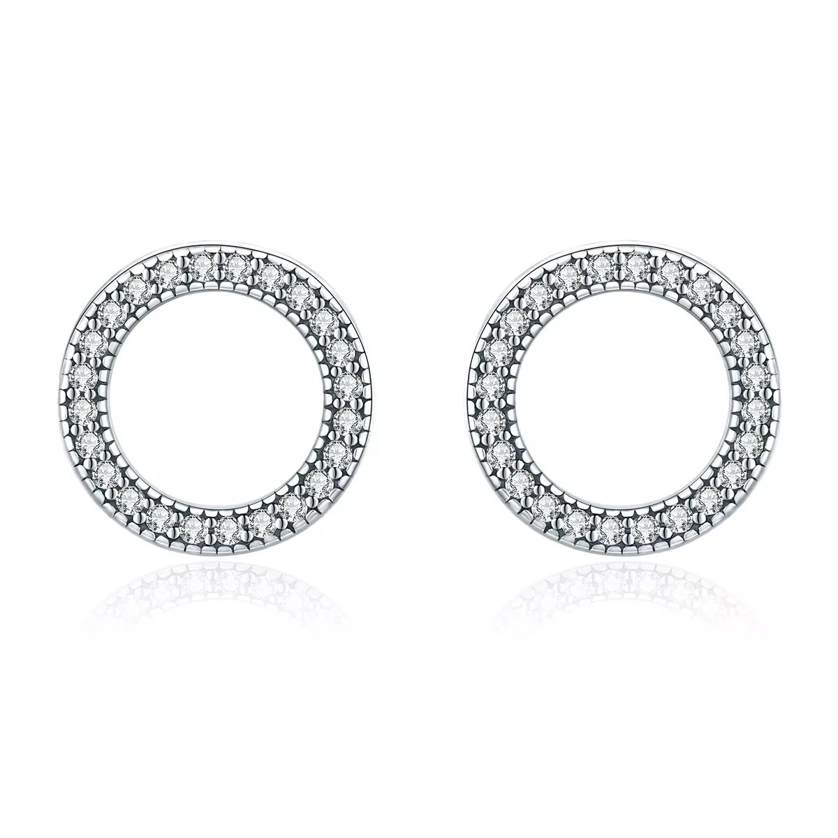 Brincos Petit Geometria Luz estilo Pandora - SCE417