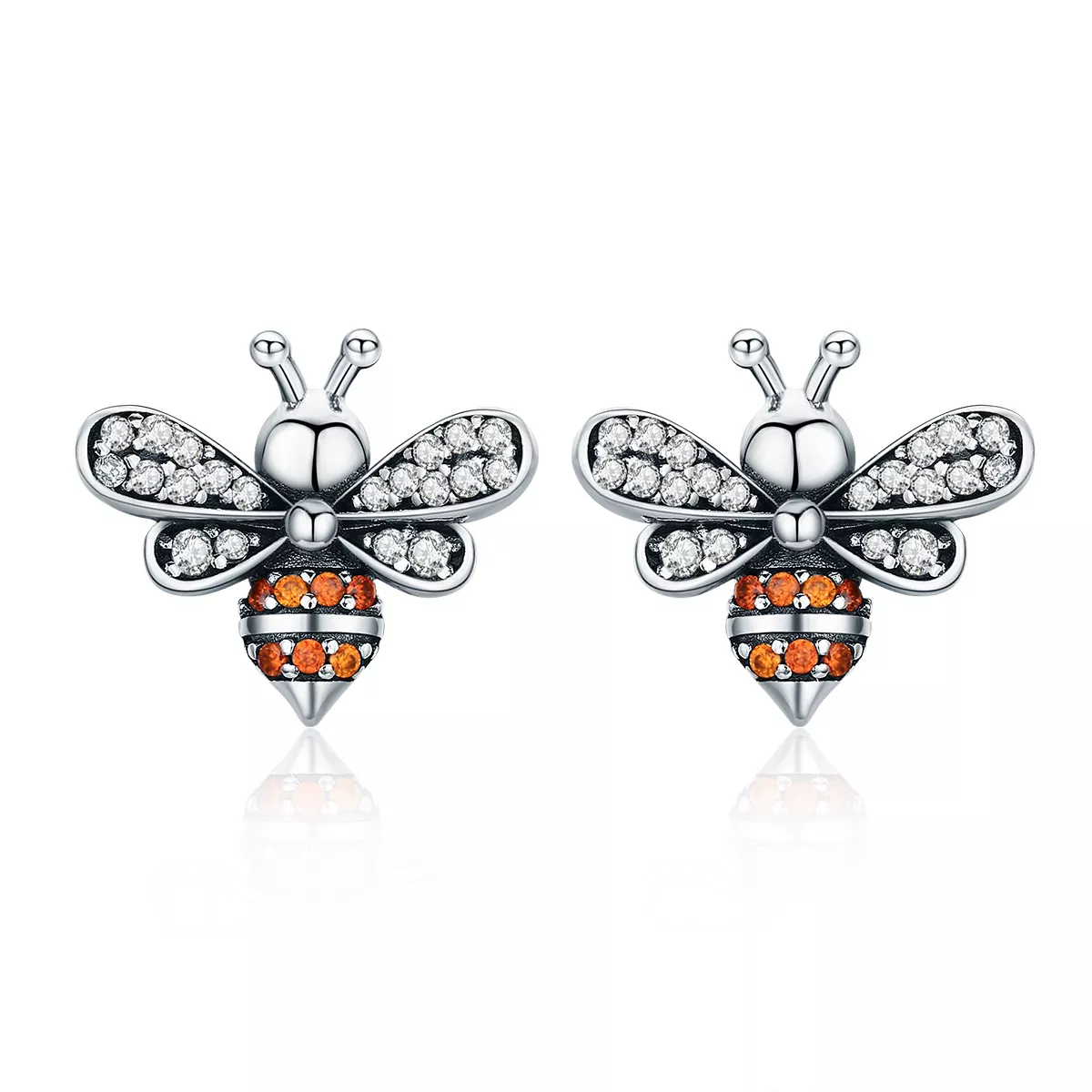 Brincos Petit História de Bee estilo Pandora - SCE344