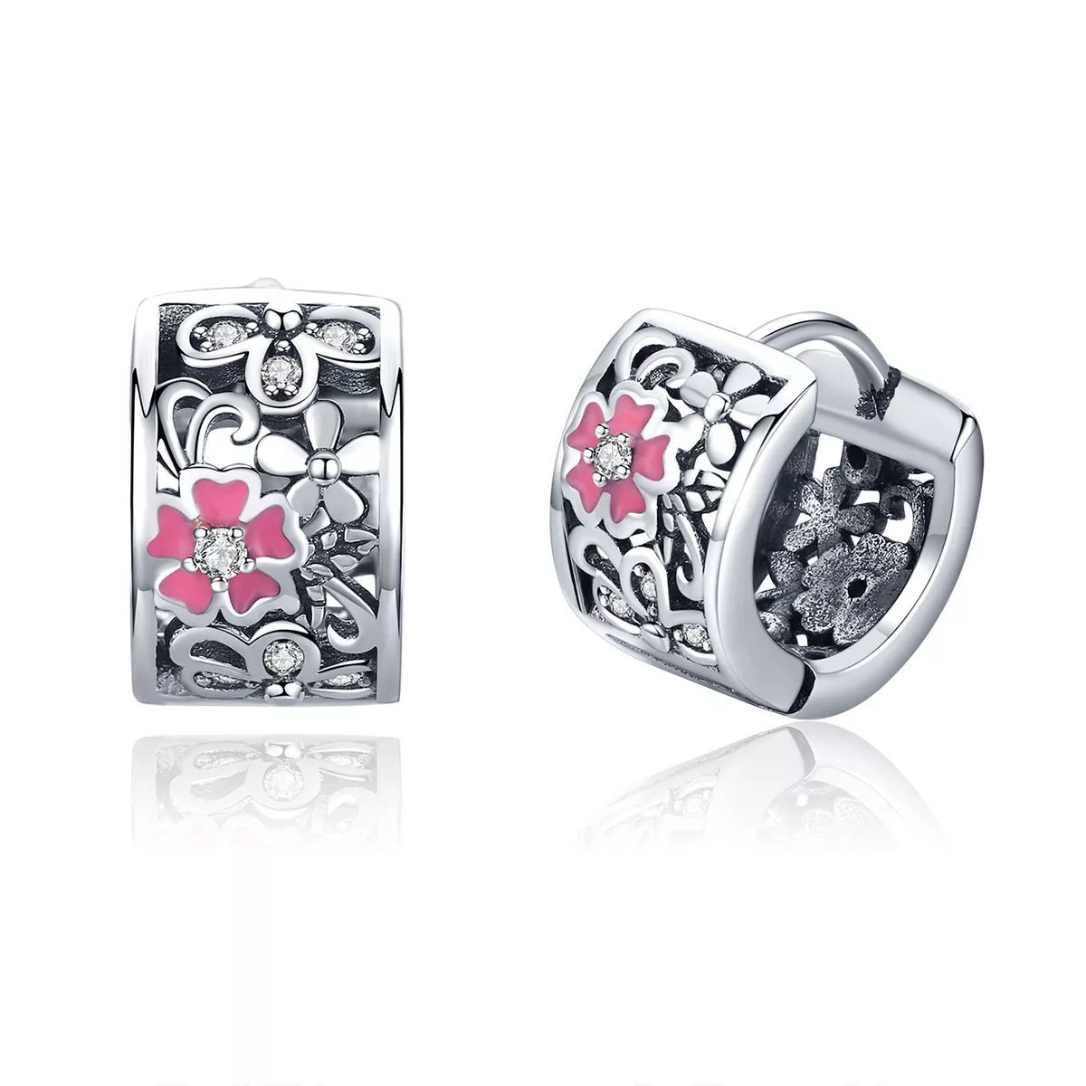 Brincos Petit Linguagem das flores estilo Pandora - SCE541