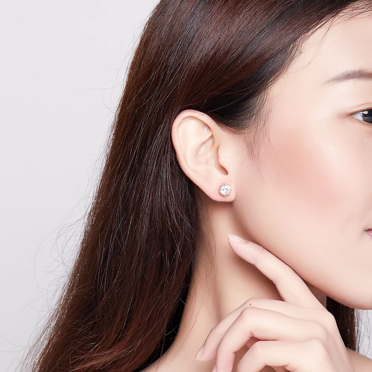 Brincos Petit Luz estilo Pandora Rose - SCE499-C