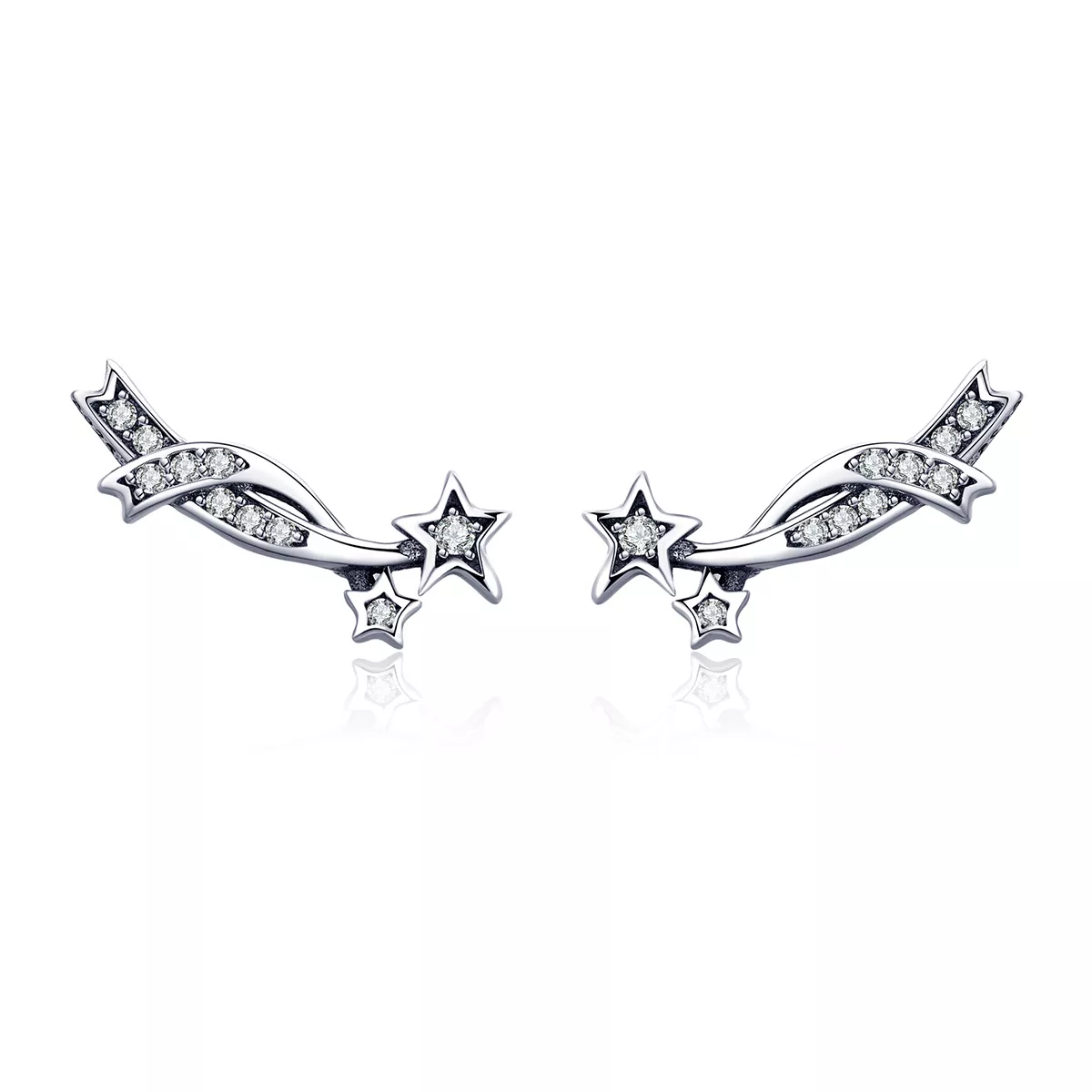 Brincos Petit Meteoro Brilhante estilo Pandora - SCE442