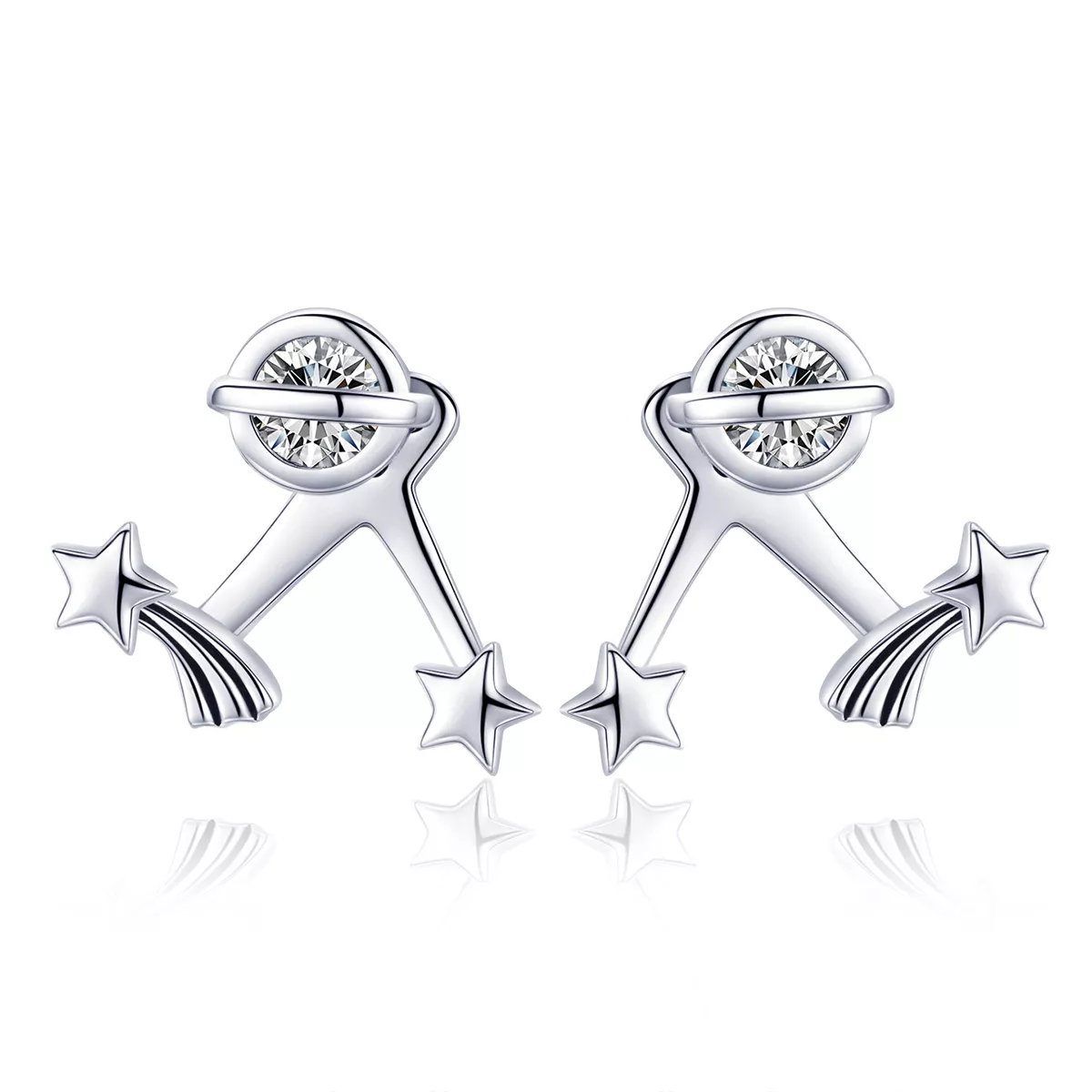 Brincos Petit Meteoro Brilhante estilo Pandora - SCE474