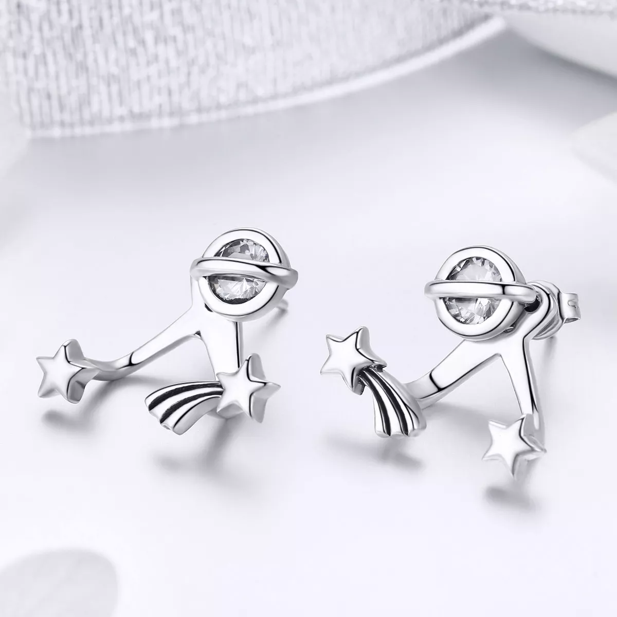 Brincos Petit Meteoro Brilhante estilo Pandora - SCE474