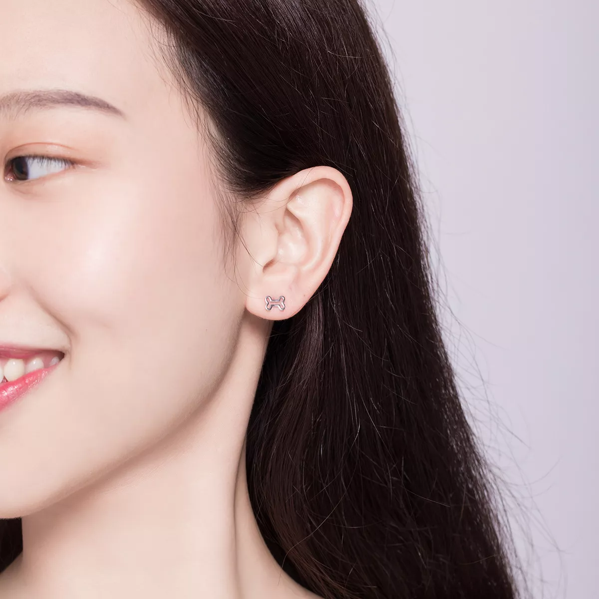 Brincos Petit pata com orifícios estilo Pandora - SCE649