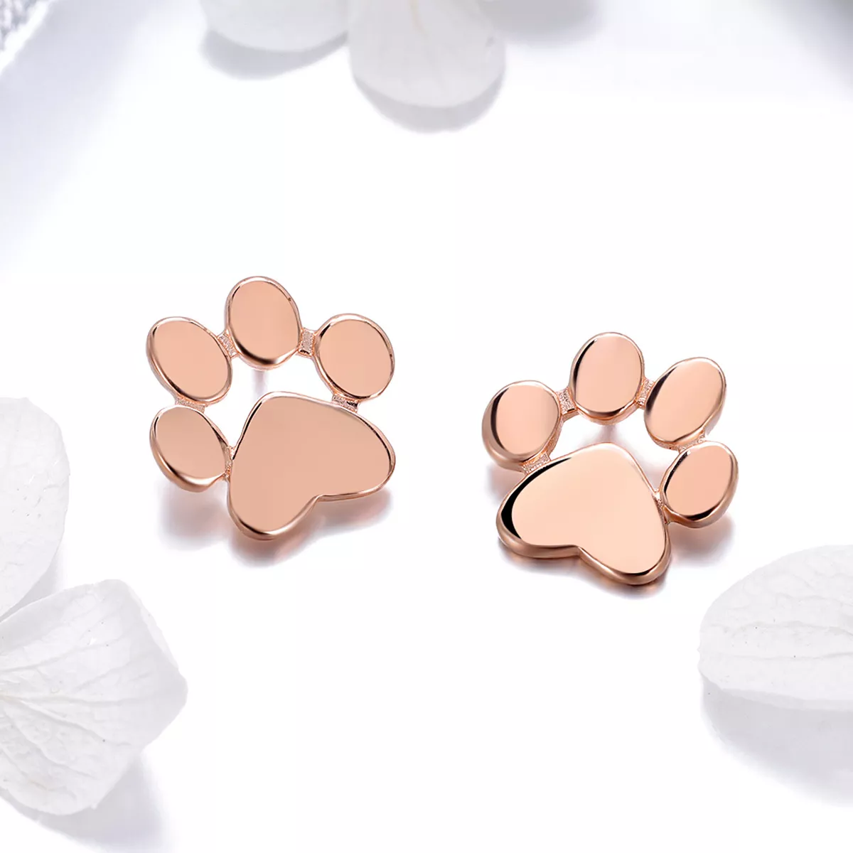 Brincos Petit Pata De Gato Fofinho estilo Pandora Rose - SCE407-3