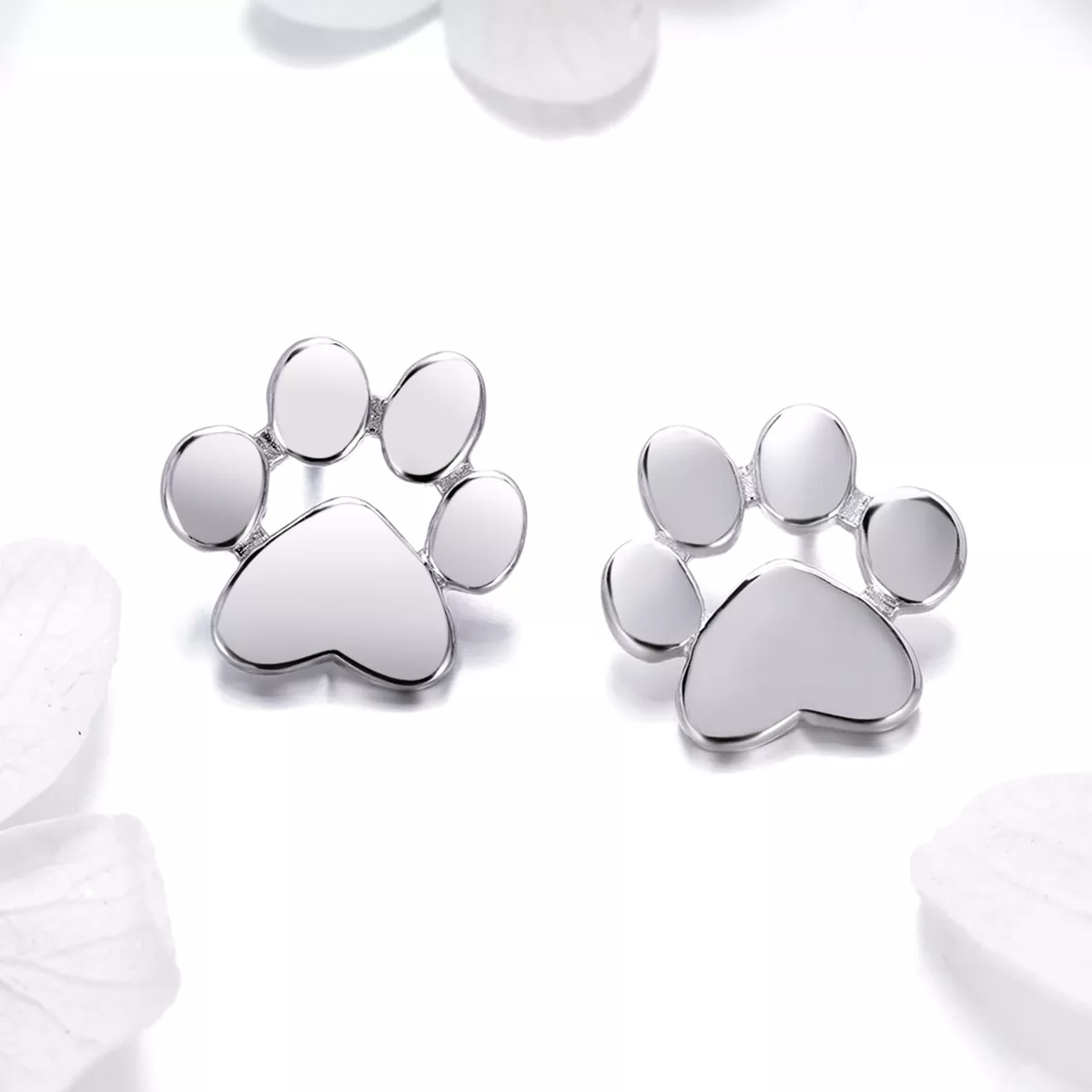 Brincos Petit Pata fofa estilo Pandora - SCE407-2