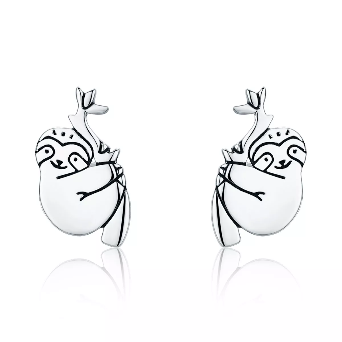 Brincos Petit Preguiça estilo Pandora - SCE327