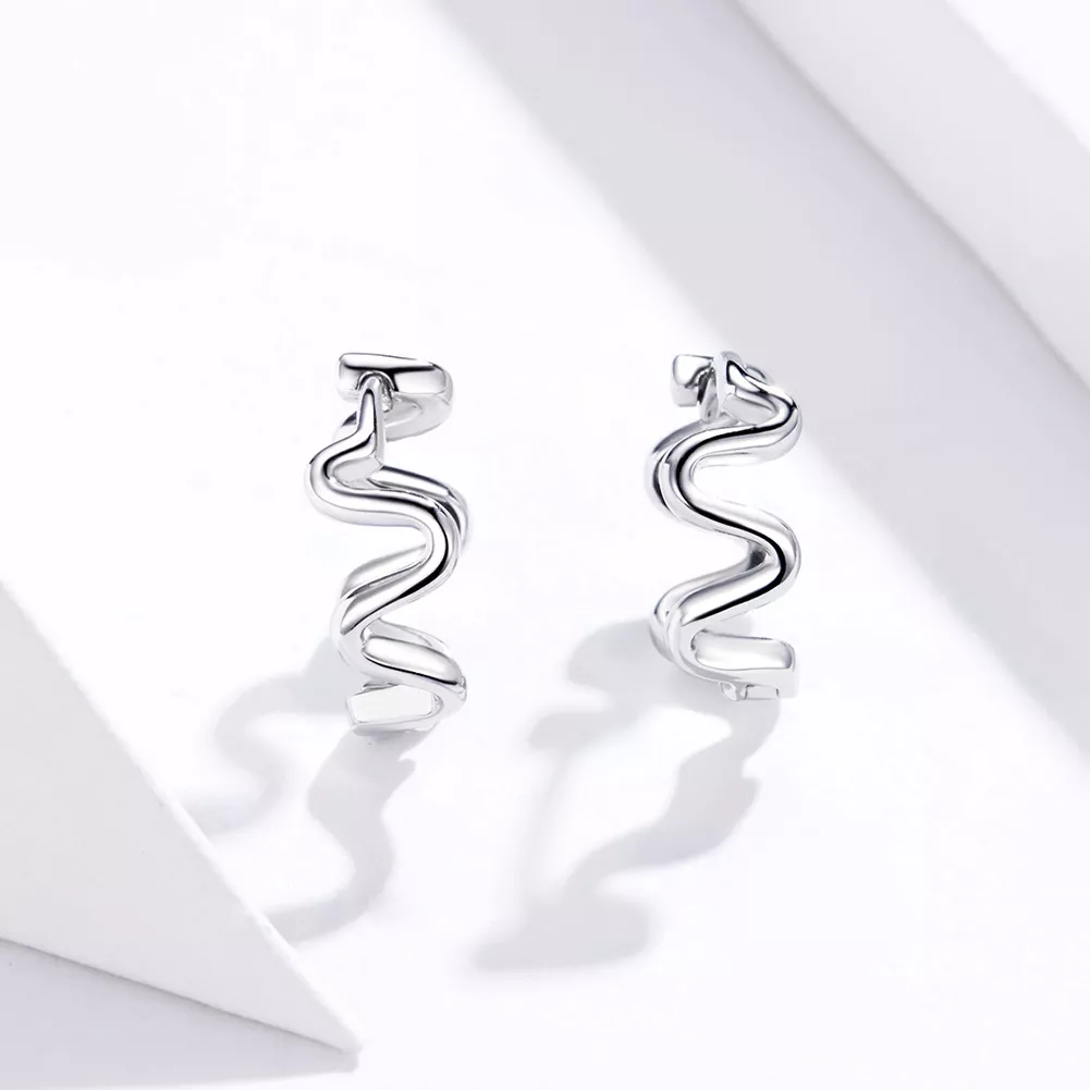 Brincos Petit Radianos de batimentos cardíacos estilo Pandora - SCE672