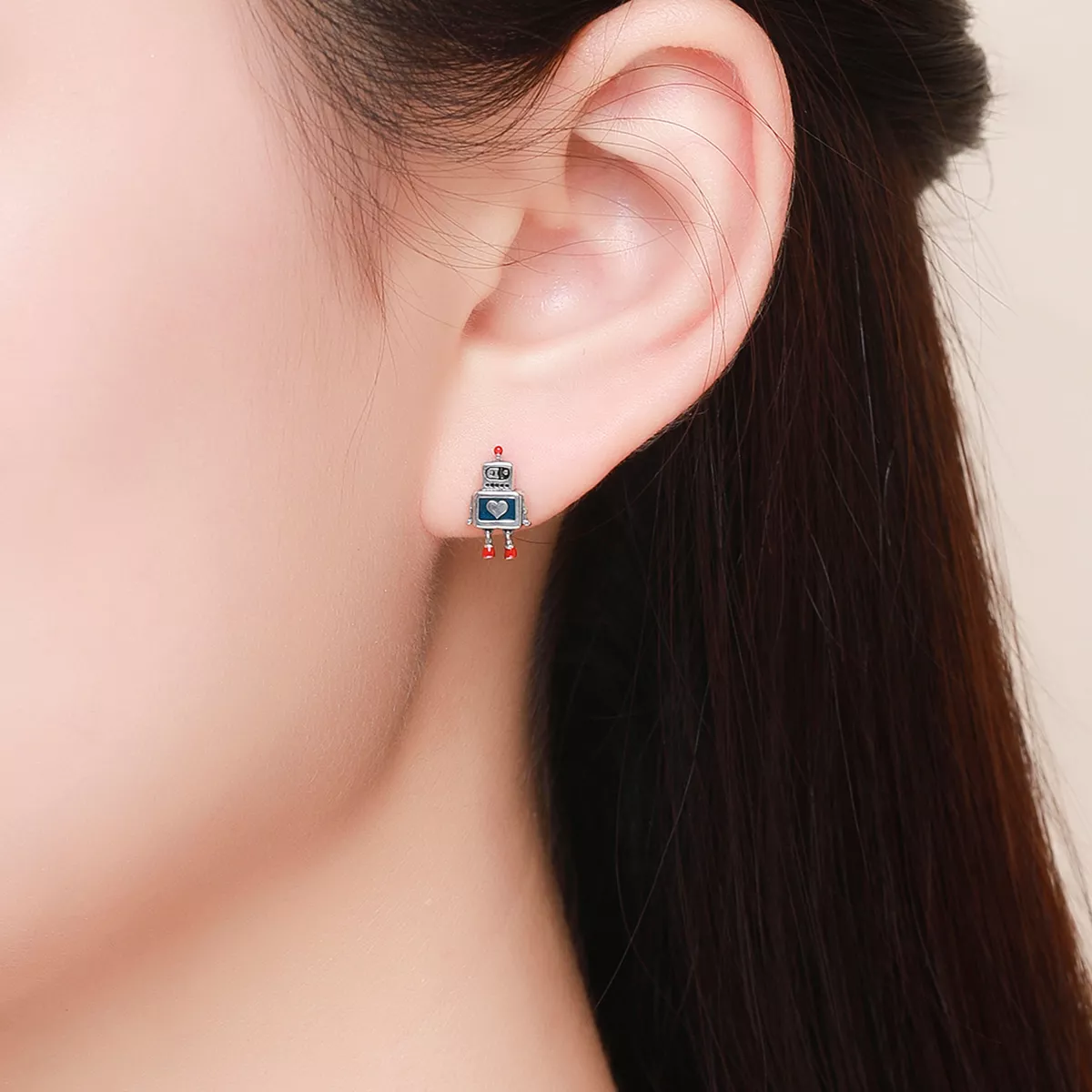 Brincos Petit Robô life Pandora - SCE477