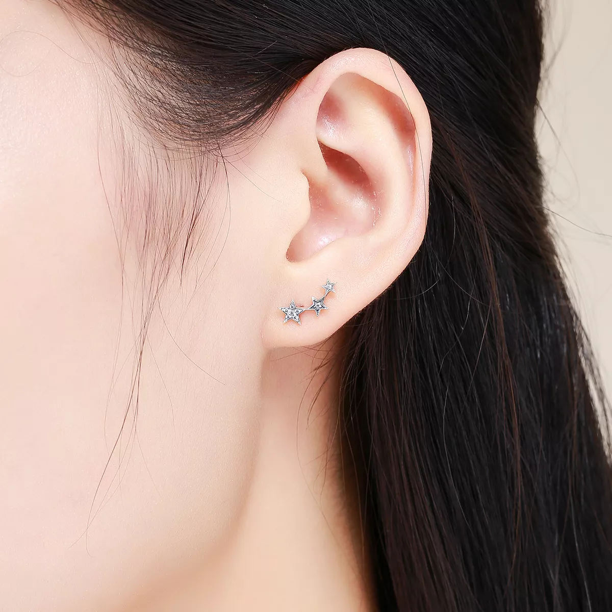 Brincos Petit Segredos das estrelas estilo Pandora - SCE175