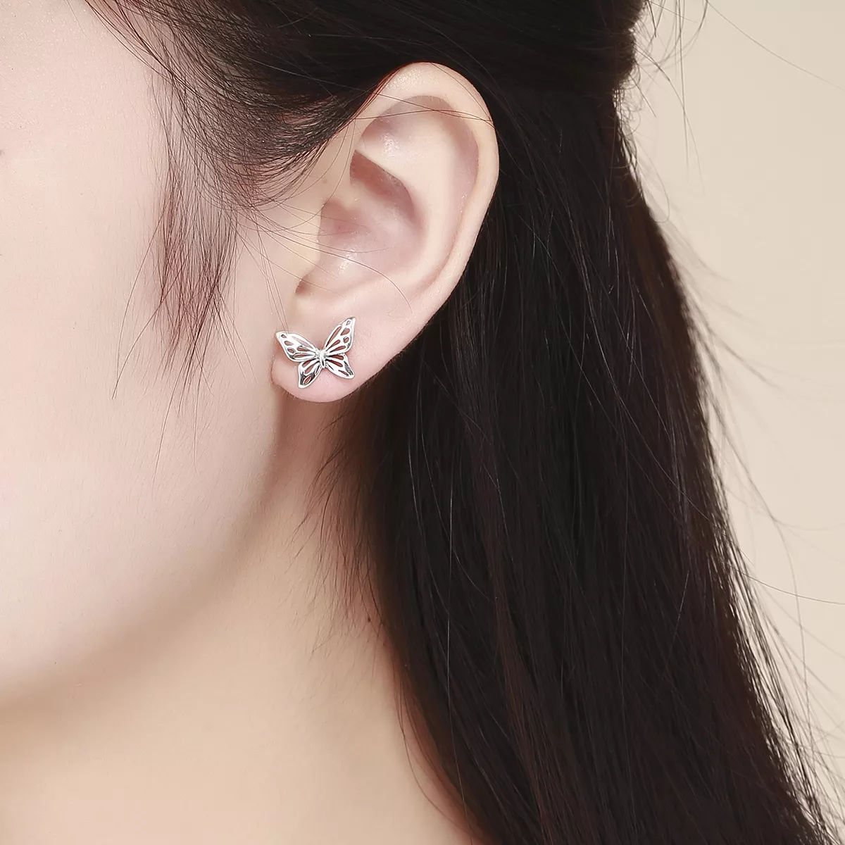 Brincos Petit Sonho de borboleta estilo Pandora - SCE452