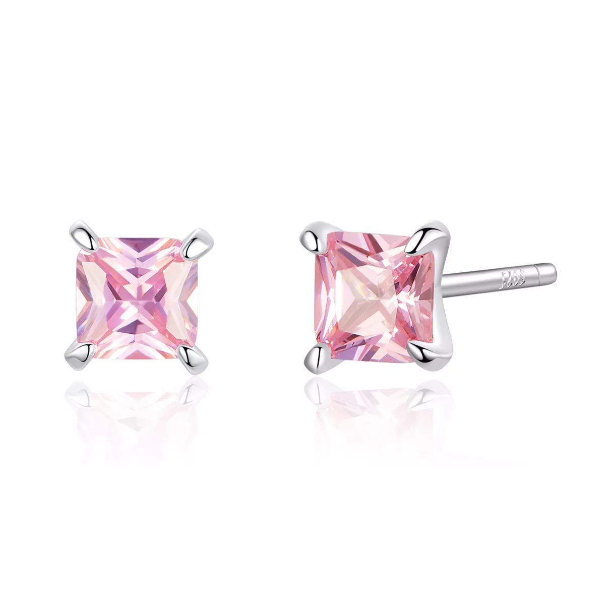 Brincos Petit Sorte rosa estilo Pandora - SCE660