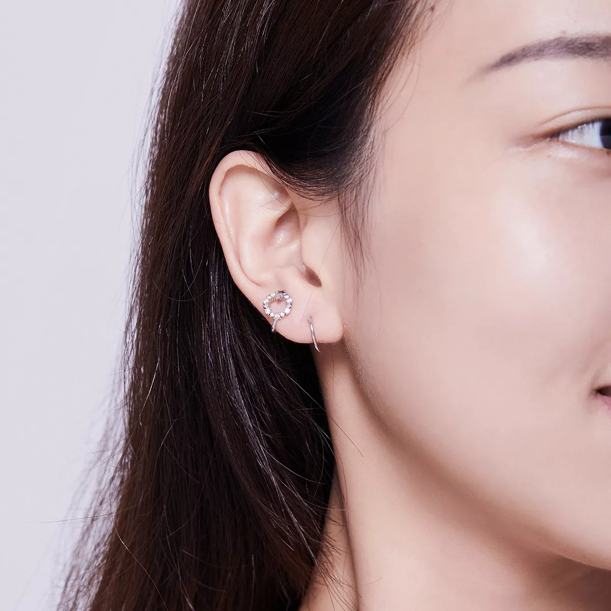 Brincos Petit Starlish estilo Pandora - SCE637