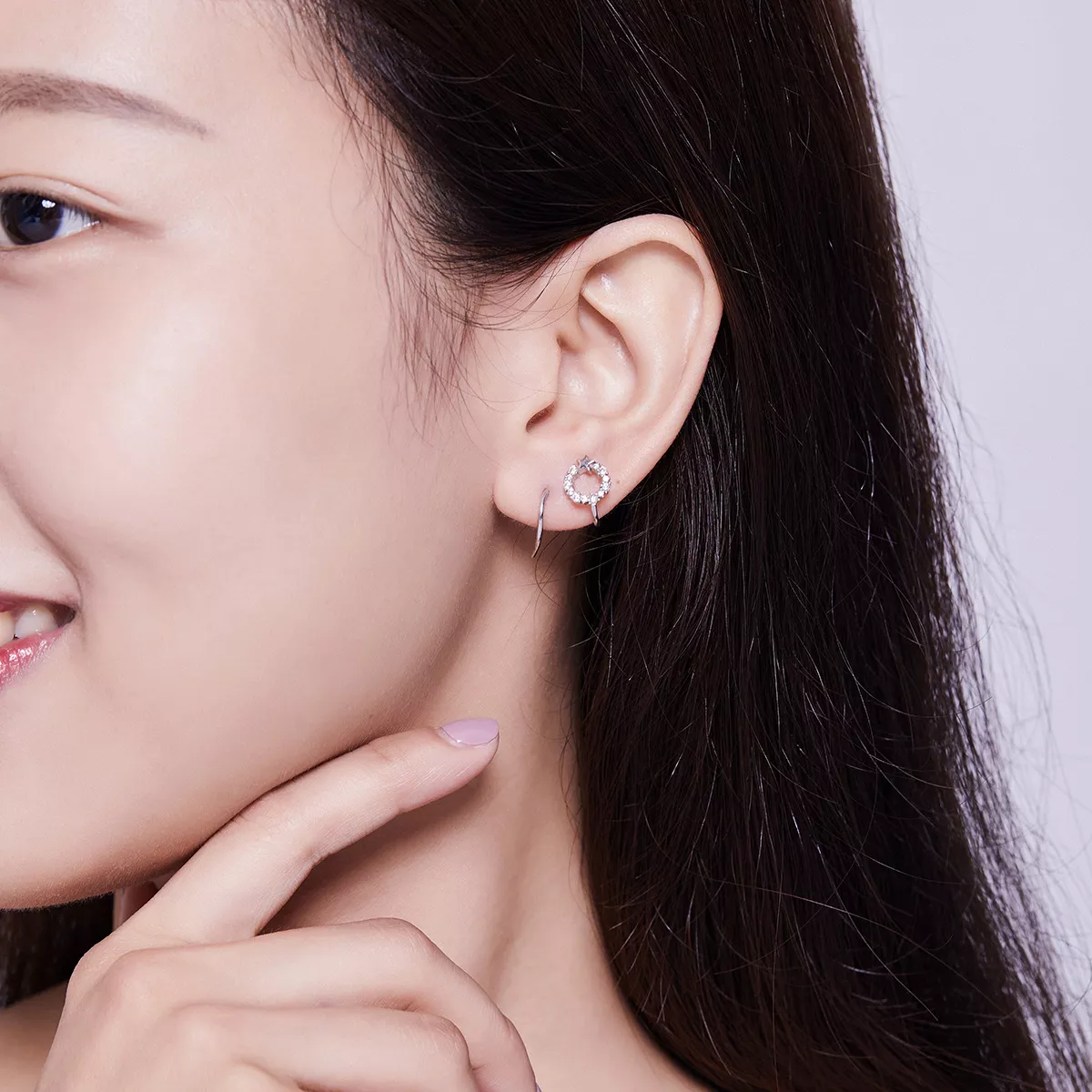 Brincos Petit Starlish estilo Pandora - SCE637