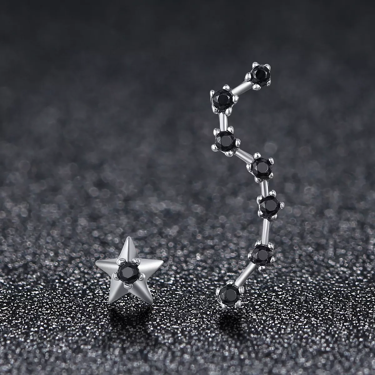 Brincos Petit Ursa Maior estilo Pandora - SCE166