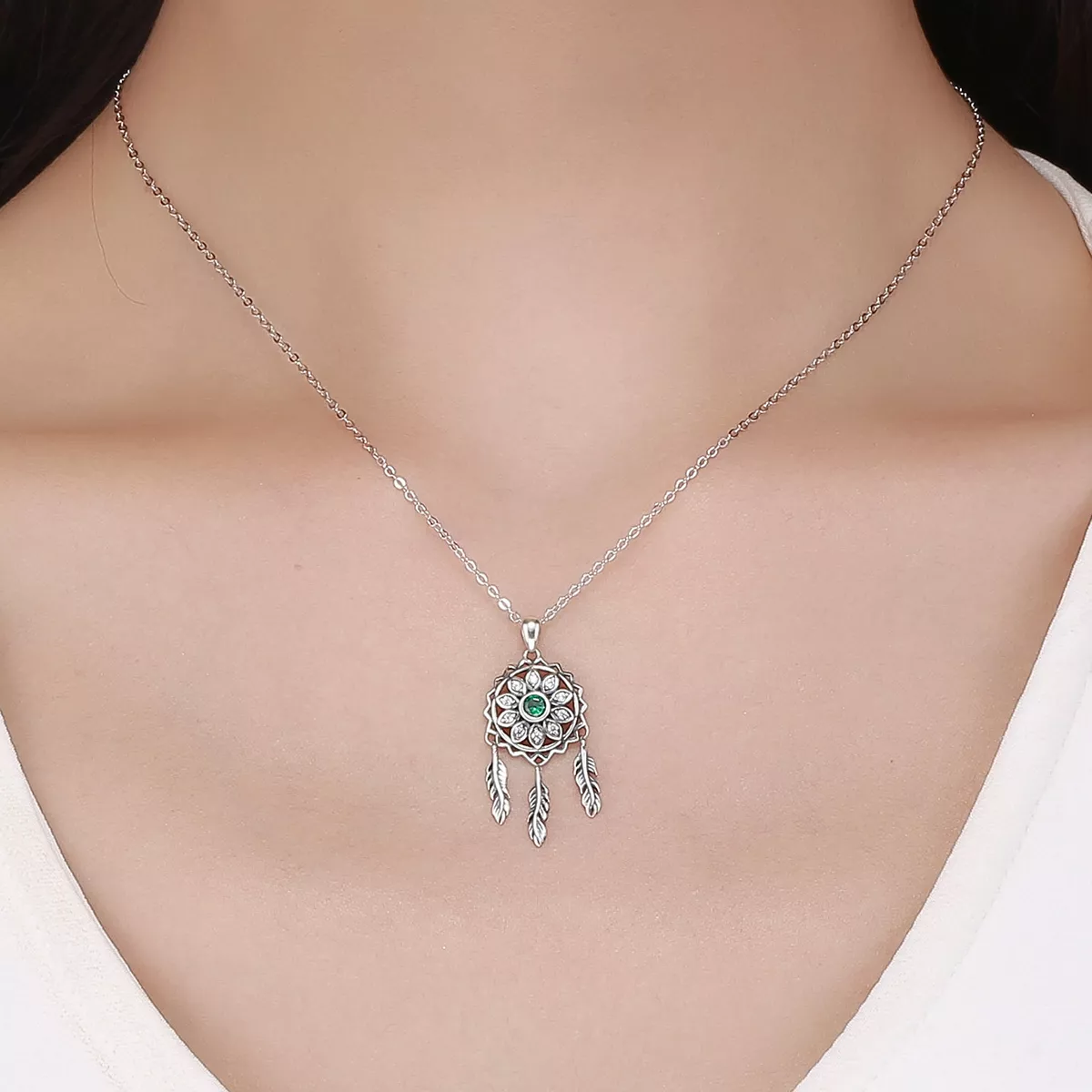 Colar Apanhador de Sonhos estilo Pandora - SCN263