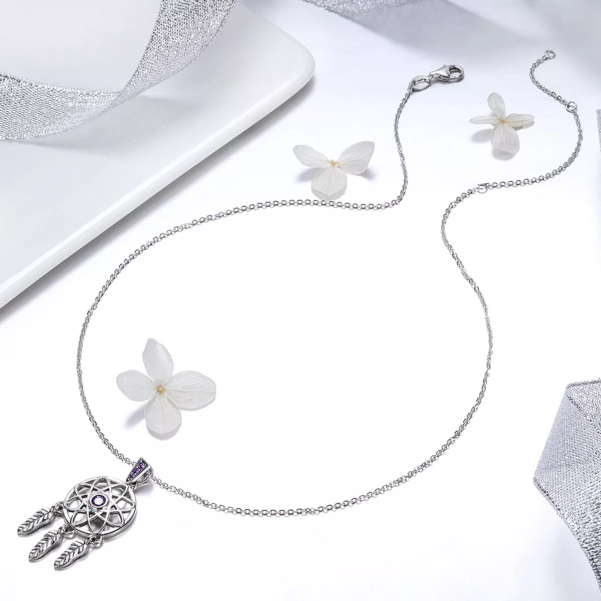 Colar Apanhador de Sonhos estilo Pandora - SCN279