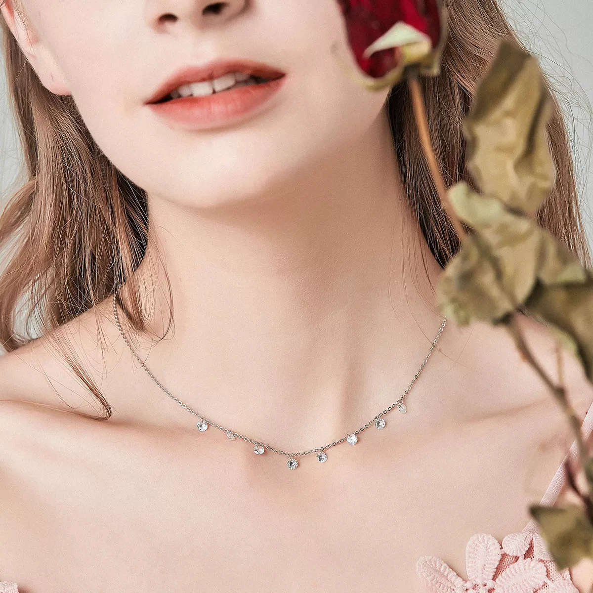 Colar Beleza da simplicidade estilo Pandora - SCN299