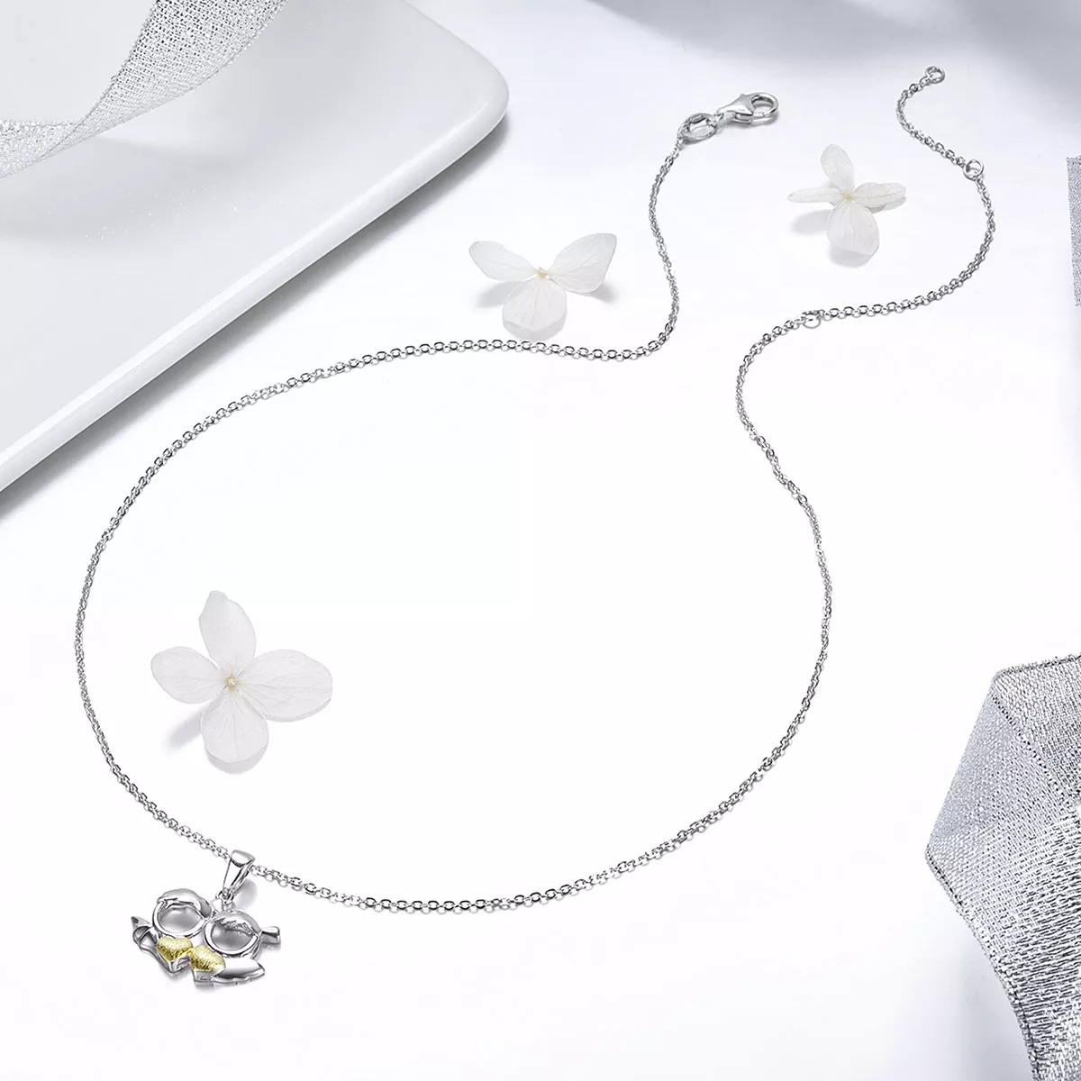 Colar Demônio ama anjo estilo Pandora - SCN284