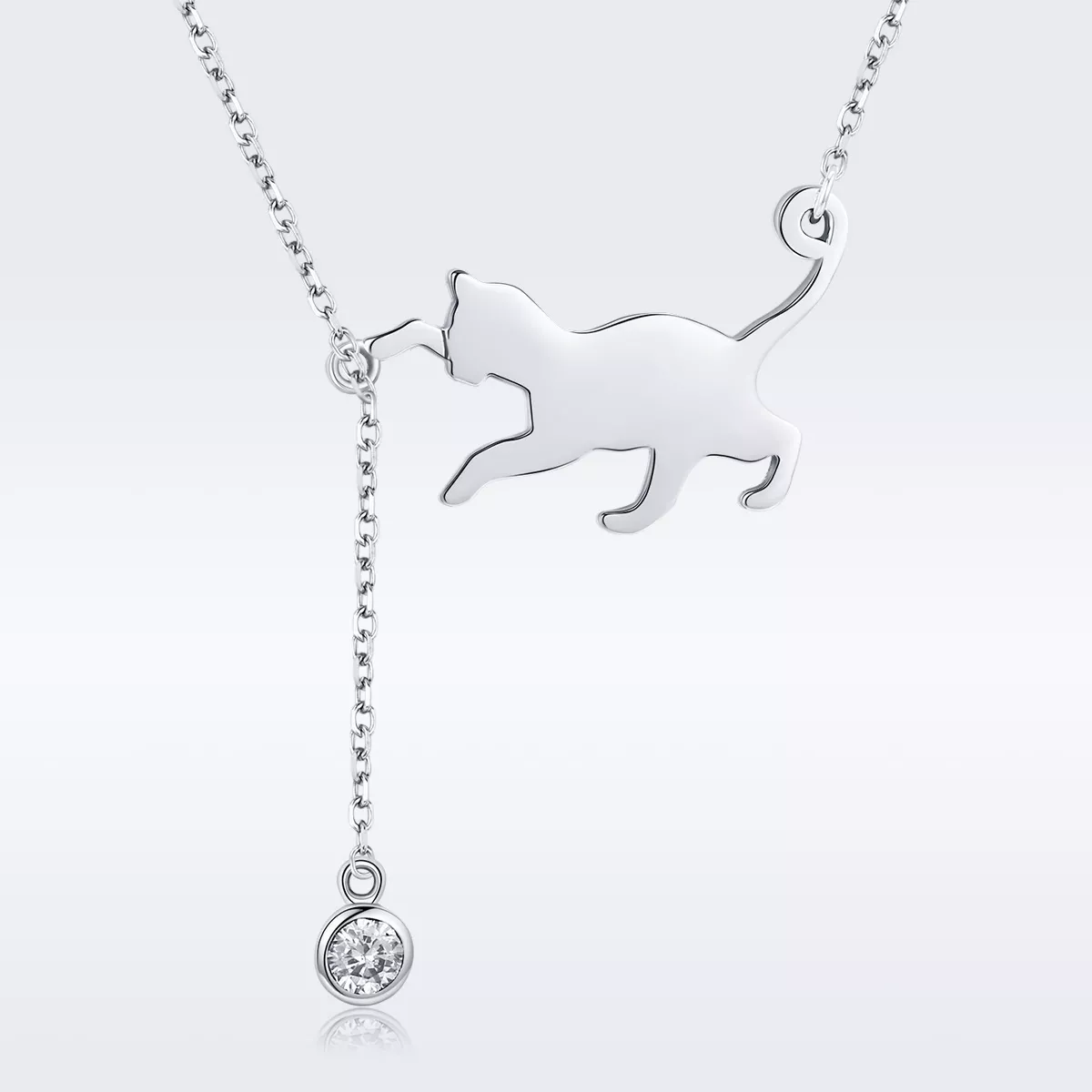 Colar Gatinho travesso estilo Pandora - SCN232