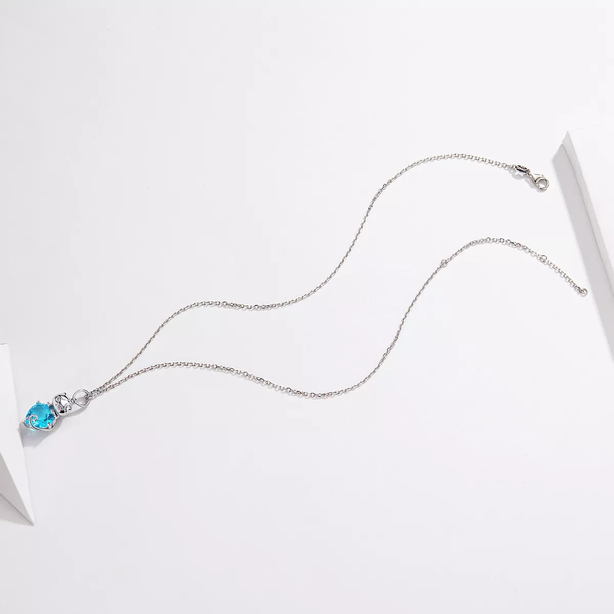 Colar Gato Azul life Pandora - SCN331