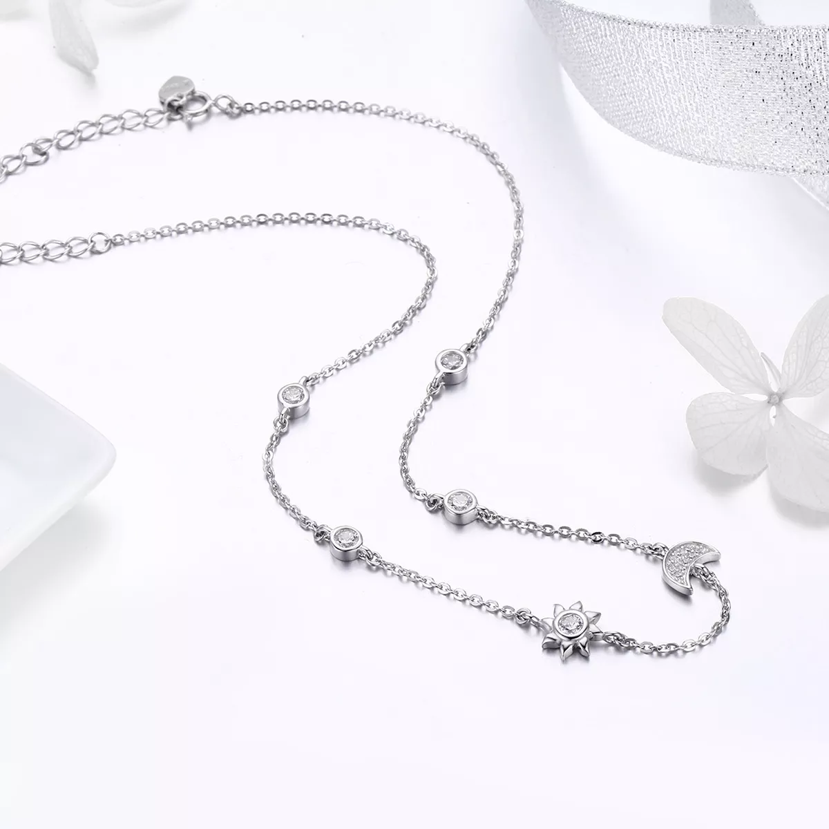 Colar Glória do Sol e da Lua estilo Pandora - SCN272