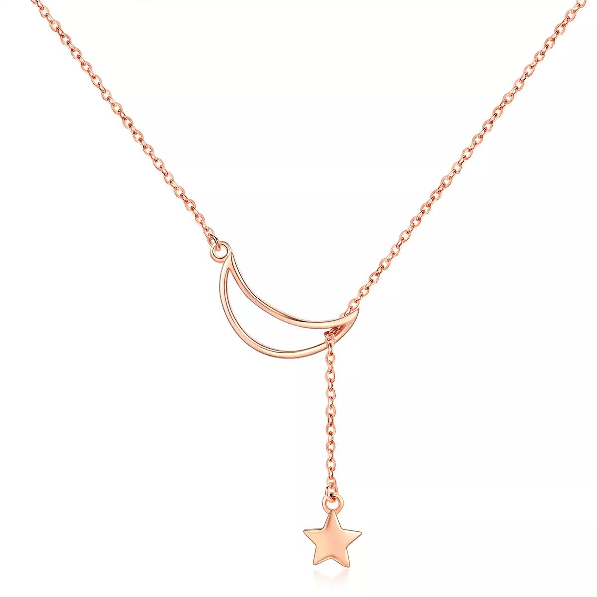Colar Lua estrelada estilo Pandora Rose - SCN108-C