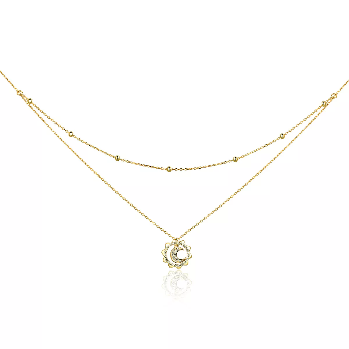 Colar Sol Lua life Pandora - SCN305