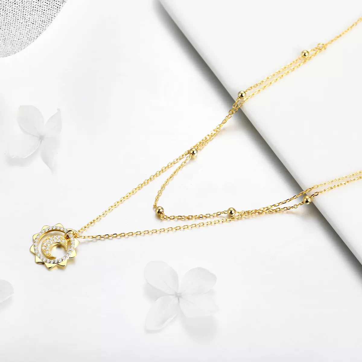 Colar Sol Lua life Pandora - SCN305