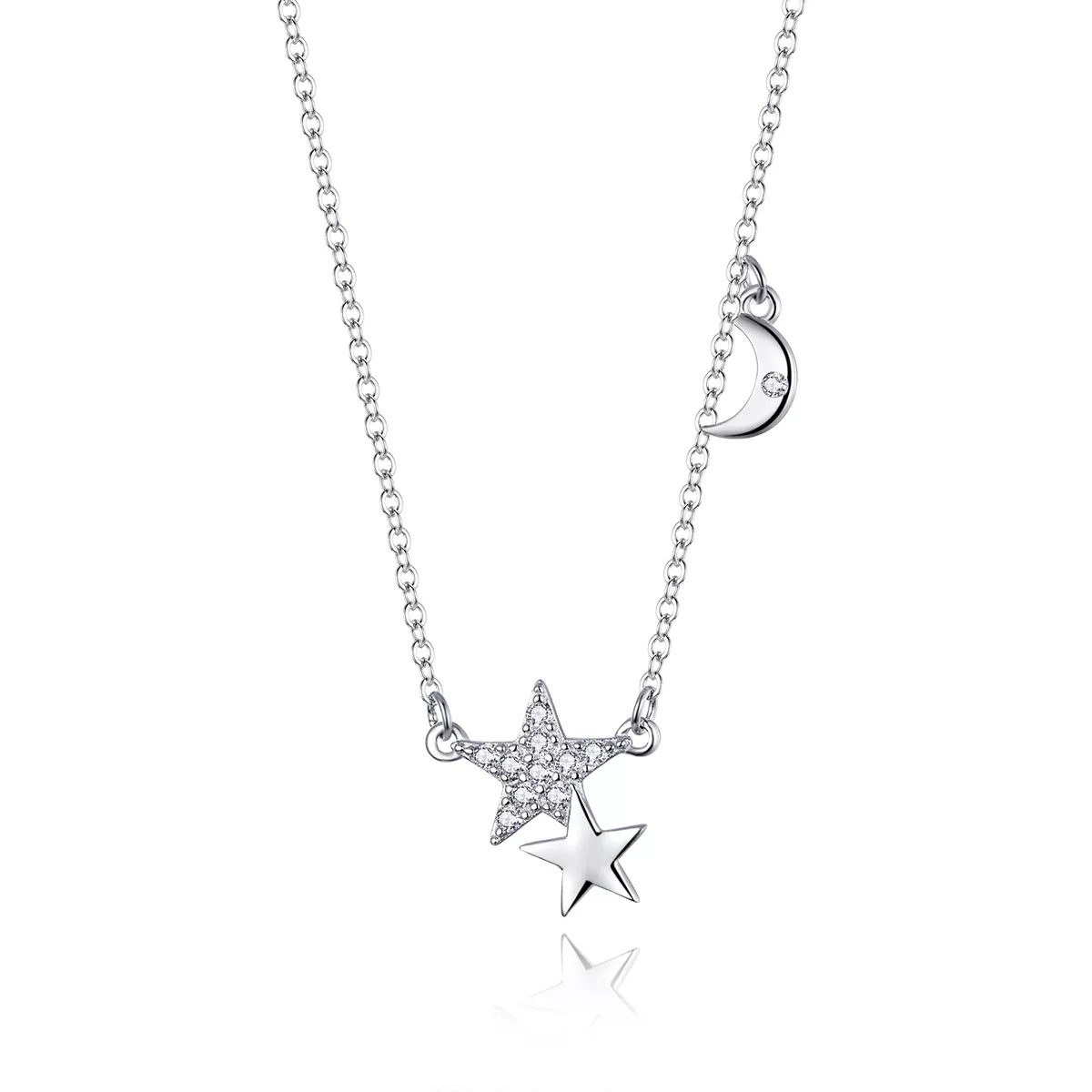 Colar Stars And Moon Story estilo Pandora - SCN404